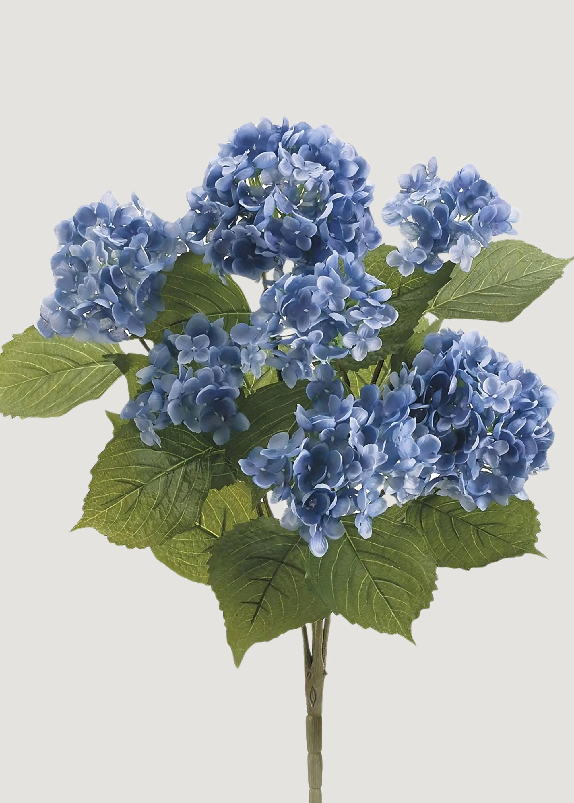 Blue Blooming Artificial Hydrangea Bush - 22 | House of Turnberry