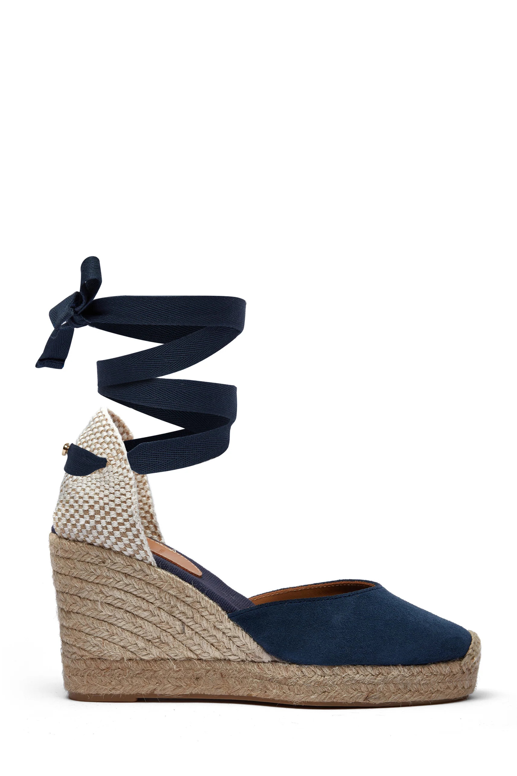 Seville Wedge Sandal (Navy) | Holland Cooper