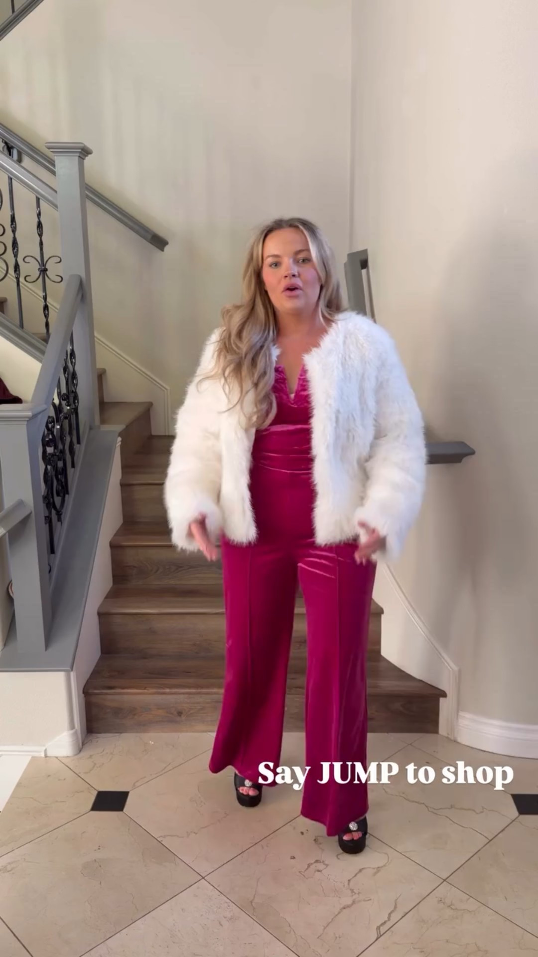 Cute jumpsuit and fur coat for NYE! Comes in several colors.

#LTKSeasonal #LTKHoliday #LTKMidsize