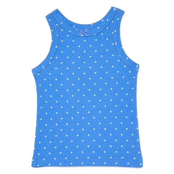 Wonder Nation Toddler Girls Ribbed Tank Top, Sizes 18M-5T | Walmart (US)