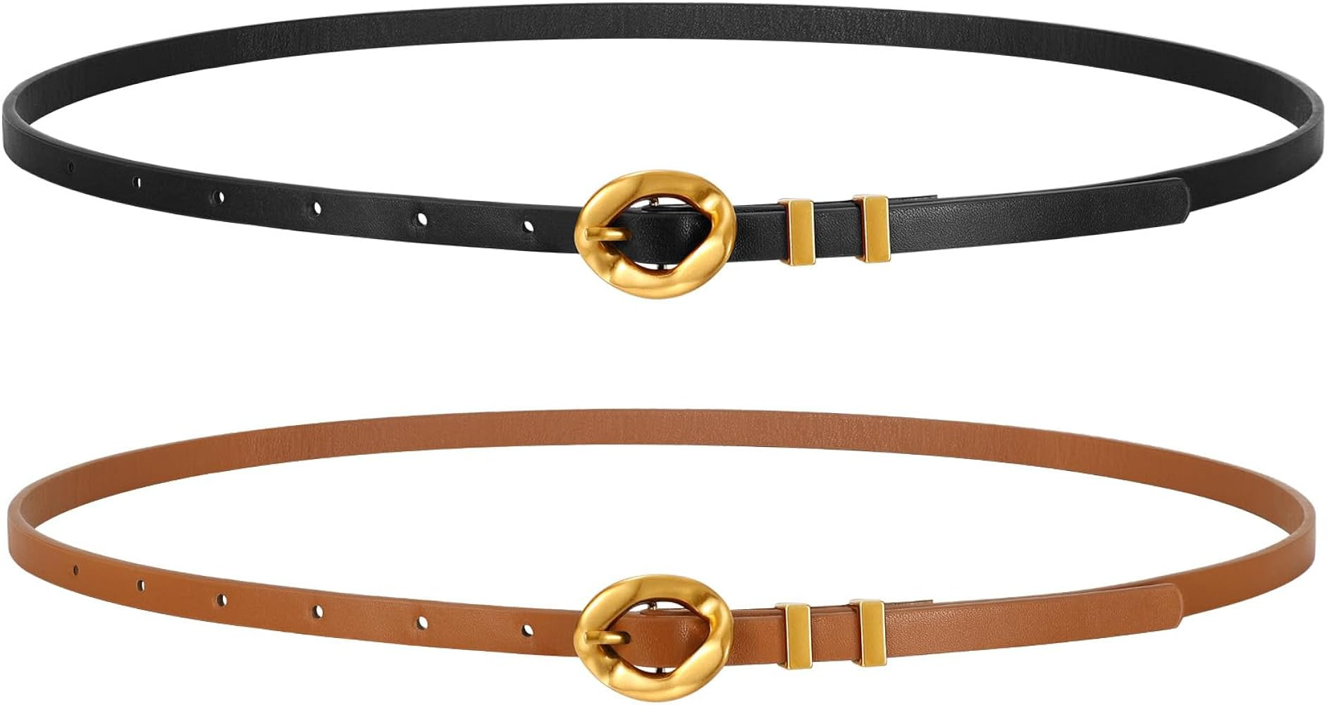 WERFORU Women Skinny Belt 0.39IN Wide | Amazon (US)