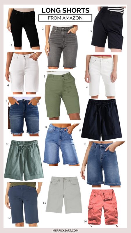 @amazon long shorts for summer 

#LTKSeasonal #LTKFindsUnder50