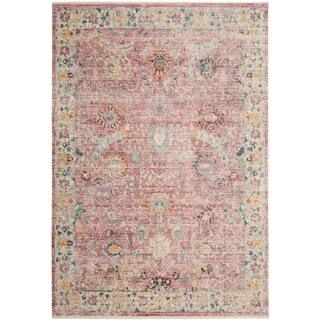 SAFAVIEH Illusion Rose/Cream 4 ft. x 6 ft. Border Area Rug ILL703F-4 - The Home Depot | The Home Depot