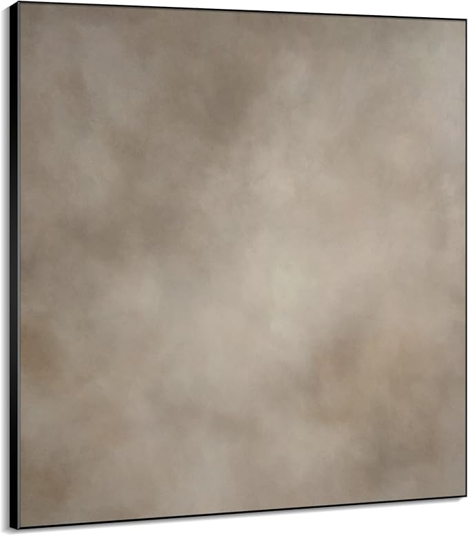 46"x46" XL Framed Wall Art - Abstract Beige and Taupe Marble Effect (Frame Assembly Required) | Amazon (US)