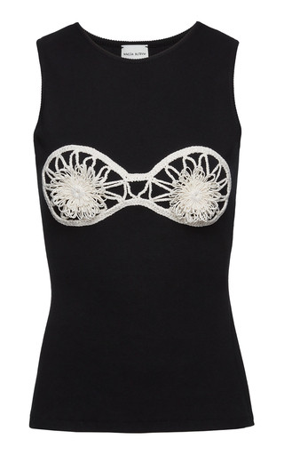 Embroidered Sleeveless Cotton Top | Moda Operandi (Global)