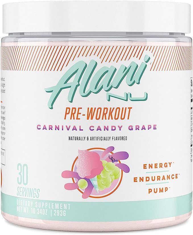 Alani Nu Pre Workout Energy Powder for Men & Women, Pre-Workout Supplement w/30 Servings, 10.55 O... | Amazon (US)