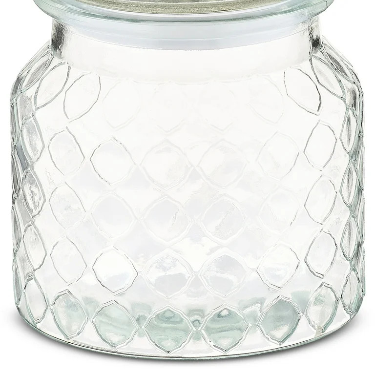 Clear Glass Jar with Lid and Heart-Shaped Knob, 6.25", Valentine's Day by Way To Celebrate | Walmart (US)