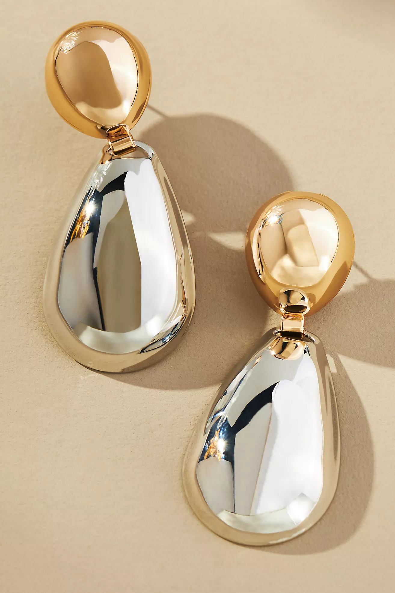 Two-Tone Drop Earrings | Anthropologie (US)