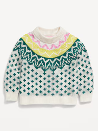 Cozy Fair Isle Pullover Sweater for Toddler Girls | Old Navy (US)