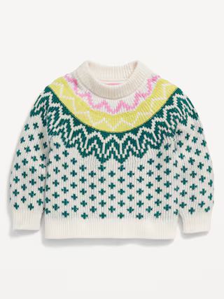 Cozy Fair Isle Pullover Sweater for Toddler Girls | Old Navy (US)
