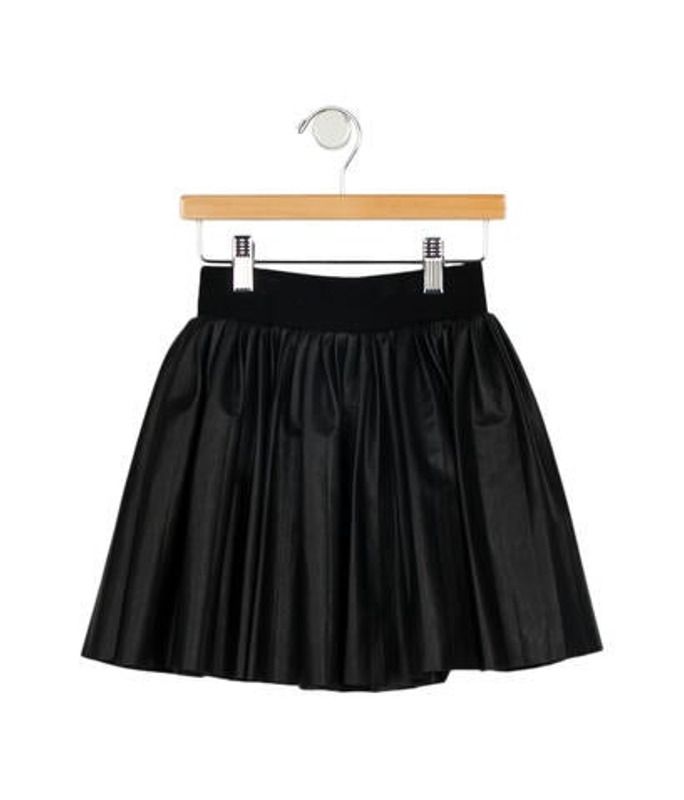 Junior Gaultier Girls' Pleated Faux Leather Skirt black Junior Gaultier Girls' Pleated Faux Leather  | The RealReal