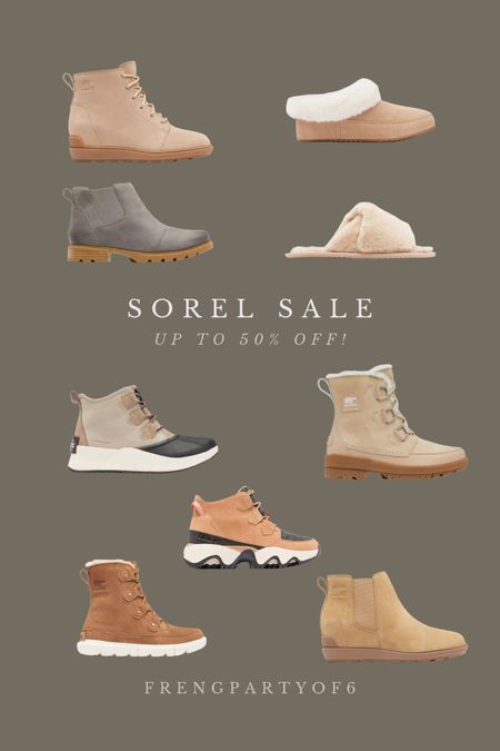 Sorel sale, up to 50% off! Sorel boots, wedges, Chelsea boots, slippers all included!

#LTKfindsunder100 #LTKsalealert #LTKCyberWeek