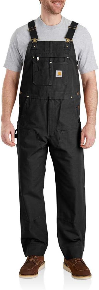 Amazon.com: Carhartt Men'sRelaxed Fit Duck Bib Overall Black,L30-W34: Clothing, Shoes & Jewelry | Amazon (US)