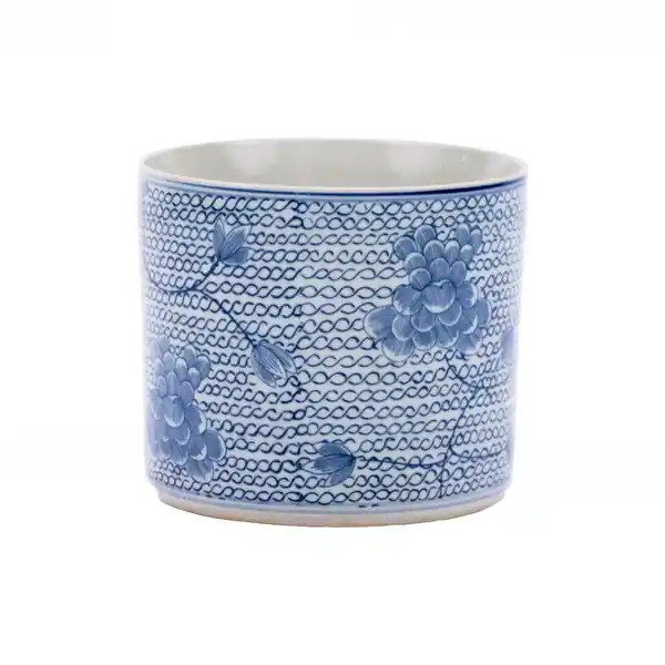 Blue & White Chain Orchid Pot | Bed Bath & Beyond