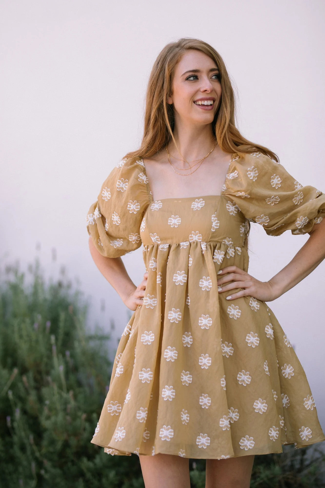 Isabelle Babydoll Mini Dress | Morning Lavender