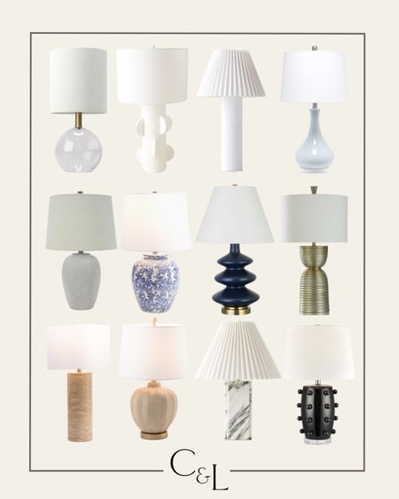 Beautiful lamps in a mix of price points✨ unique styles to bring in a fun element to your space! 

Amazon, Amazon home, Target, Target home, cb2, Homegoods, Marshall’s, tj maxx, 180 lighting, budget friendly lighting, table lamp, lamp, bedroom, guest room, living room, entryway, dining room, modern lighting, traditional lighting, home decor, interior design, look for less

#LTKfindsunder100 #LTKstyletip #LTKhome