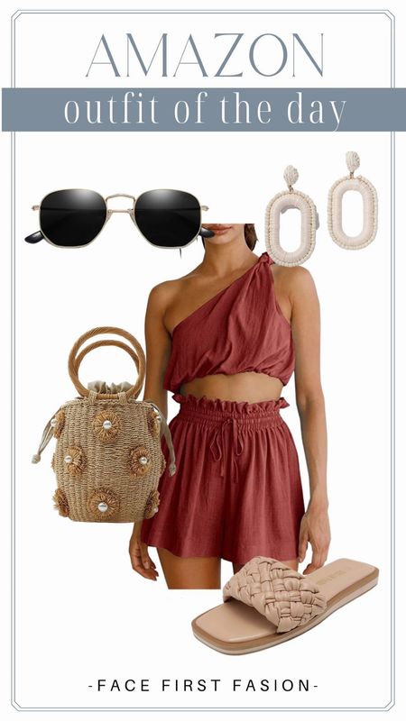 #amazon #vacationoutfit 
Wearing size small in this SET from amazing! Mine arrives today and I CANT WAIT to show you guys! 

#LTKFind #LTKstyletip #LTKunder50