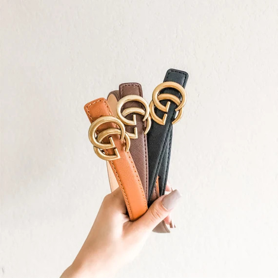 PREORDER | Women’s GG Belt | Double G Belt | Etsy (US)