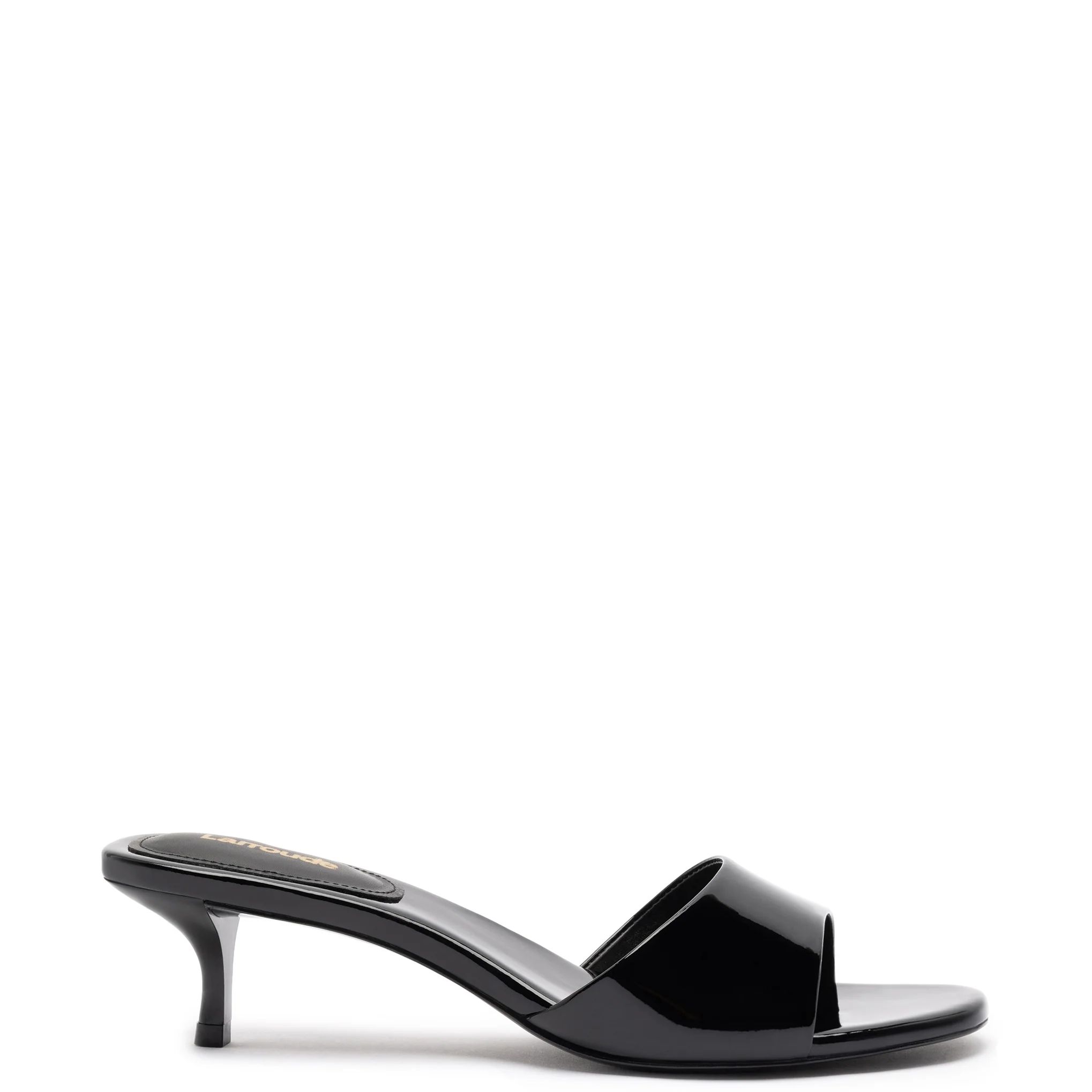 Greta Mule In Black Patent Leather | Larroude