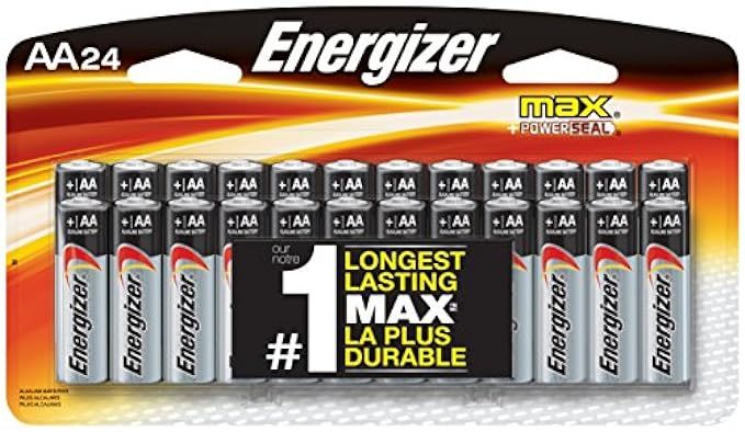 Energizer AA Batteries, Double A Battery Max Alkaline (24 Count) E91BP-24 | Amazon (US)