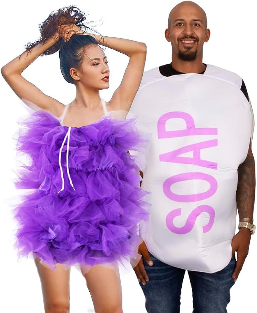 Tigerdoe Loofah & Soap Costume - 2 Pc - Couples Costumes - Funny Halloween Costumes - Novelty Cos... | Amazon (US)