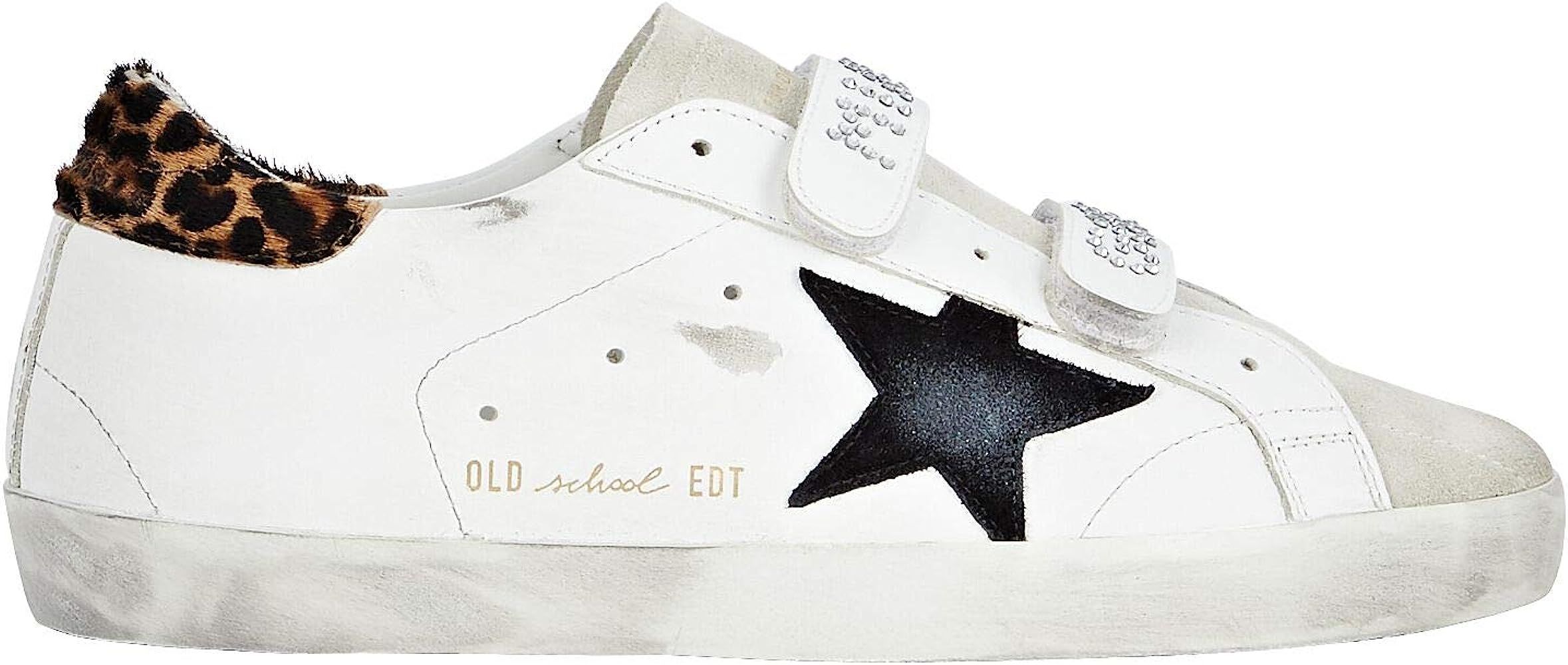 Golden Goose Women's Old School Leather Low Top Sneakers | Amazon (US)