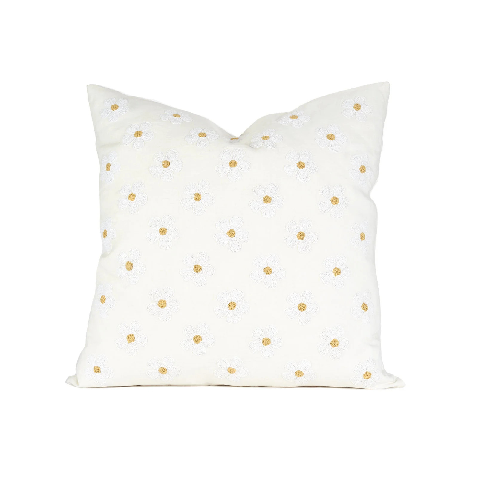 Daisy Embroidered Pillow | Brooke and Lou