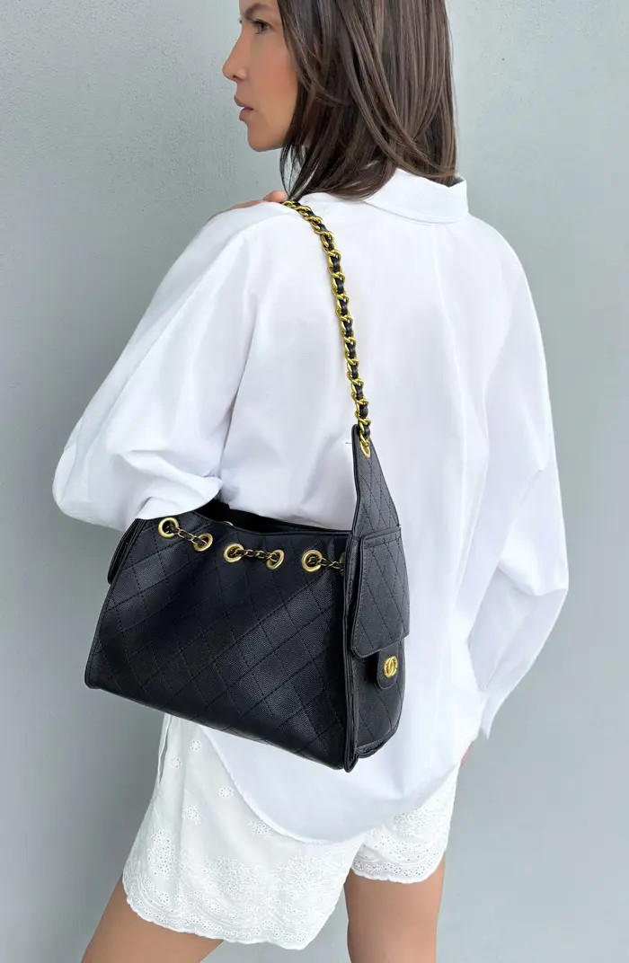 Adornia Quilted Faux Leather Shoulder Bag | Nordstromrack | Nordstrom Rack