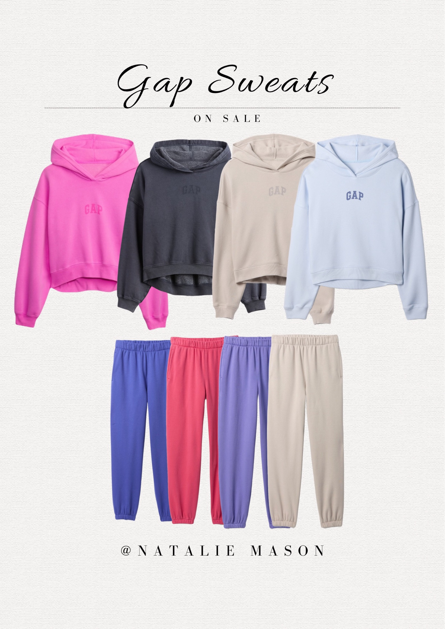 Gap sweat sets. Perfect sweats for spring🌸 colorful sweat sets for spring. Lounge wear for spring and summer  

#LTKSaleAlert
