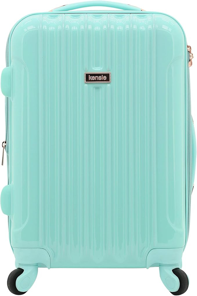 kensie Women's Alma Hardside Spinner Luggage, Opal, Carry-On 20-Inch | Amazon (US)