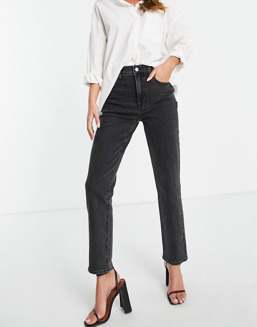 Madewell straight leg jeans in black | ASOS (Global)