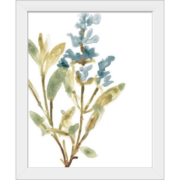 My Texas House Earthtone Herbs IV Floral White Framed Art Print 16" x 20" | Walmart (US)