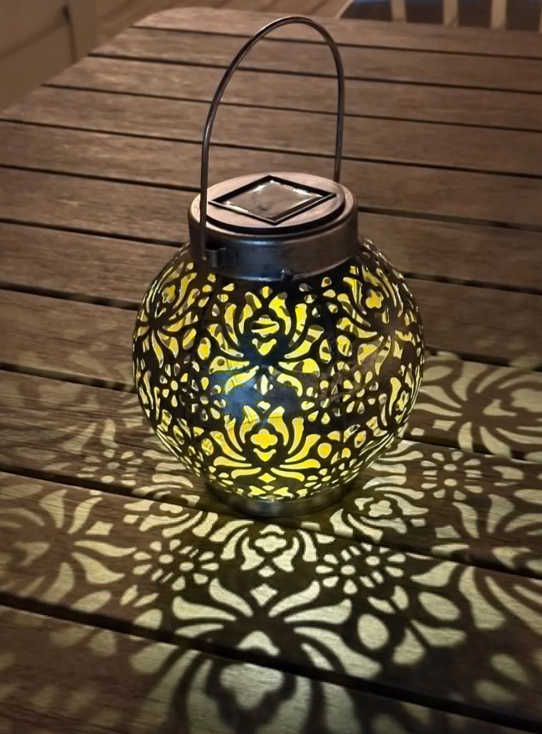 Solar Mandala Lantern✨ The perfect porch or outdoor dining light you never have to plug in! The beautiful light patterns create such a cool ambiance!

#LTKU #LTKTravel #LTKSeasonal