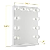 Impressions Vanity White Glow Lite Vanity Mirror with Lights - Hollywood Lighted Makeup Vanity Mirro | Amazon (US)