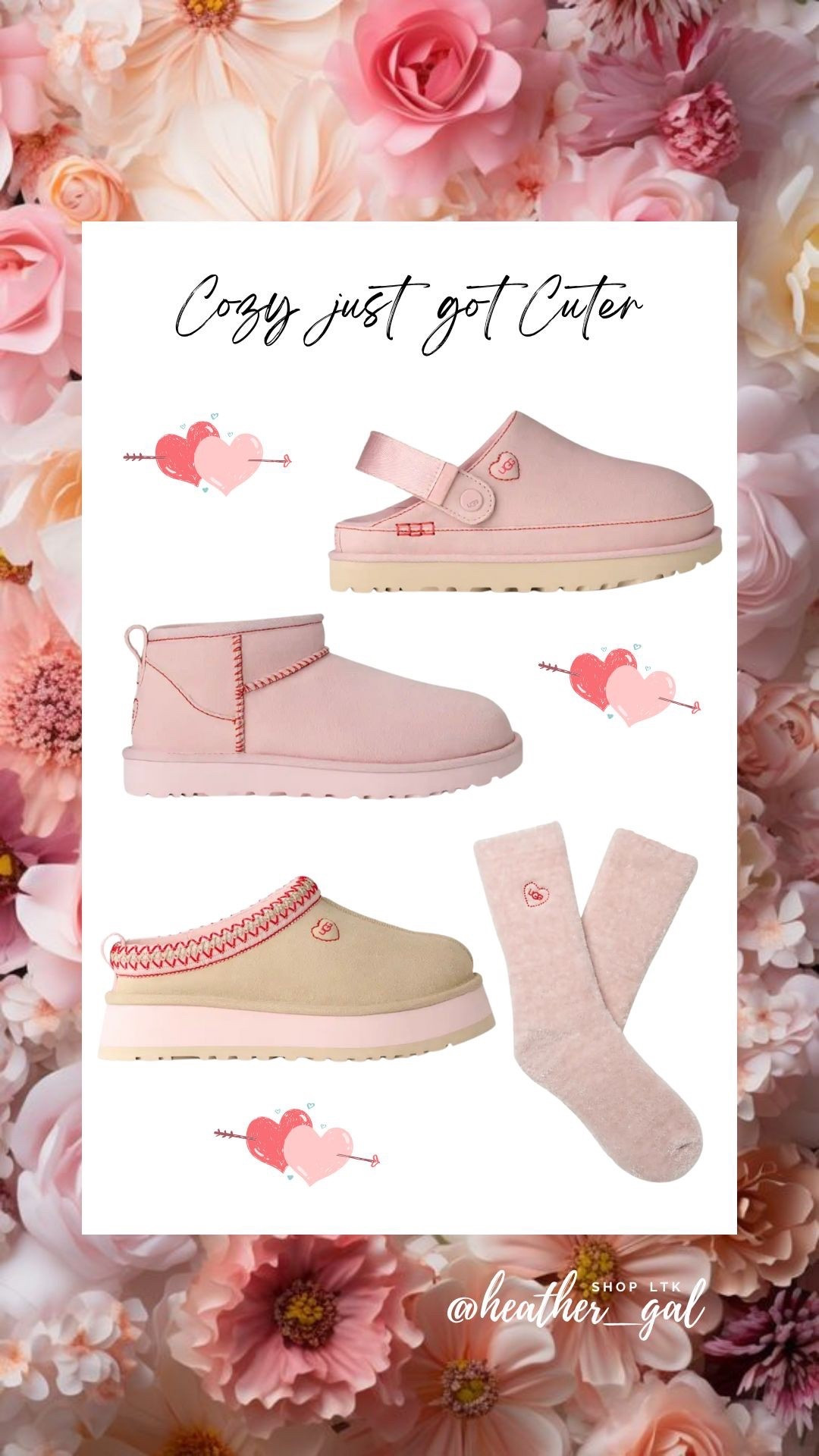 Cozy just got Cuter! 

How adorable are these Valentine’s themed Uggs?! 💕

valentines day uggs, pink uggs valentines, heart ugg slippers, valentines ugg slippers, cozy valentines shoes, uggs for valentines day, valentines gift for her uggs, cute ugg slippers women, comfy valentines outfit, winter valentines footwear, aesthetic valentines shoes, valentines cozy essentials, gift ideas valentines for women, pink cozy slippers, trendy valentines uggs, valentines gift ideas 

#LTKselfcare #LTKValentine #LTKSeasonal
