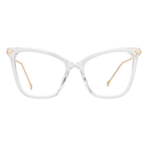 Zeelool Chic Butterfly Eyeglasses for Women Hilary FX0206-02 Crystal | Amazon (US)