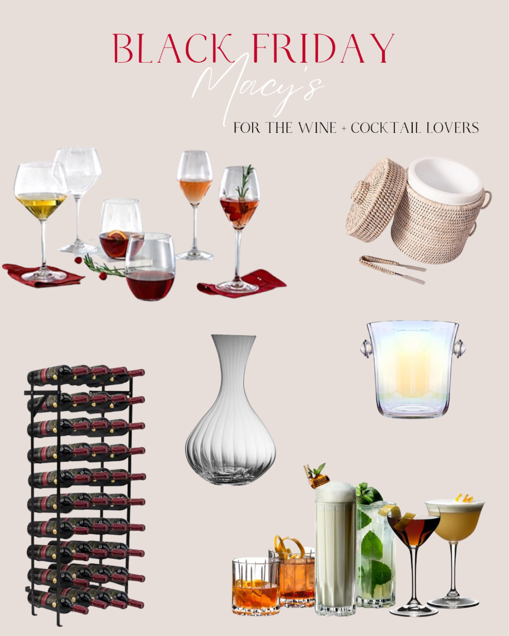 Macy’s Black Friday deals for the wine and cocktail lovers in your life, including YOU!

#LTKGiftGuide #LTKHoliday #LTKCyberweek