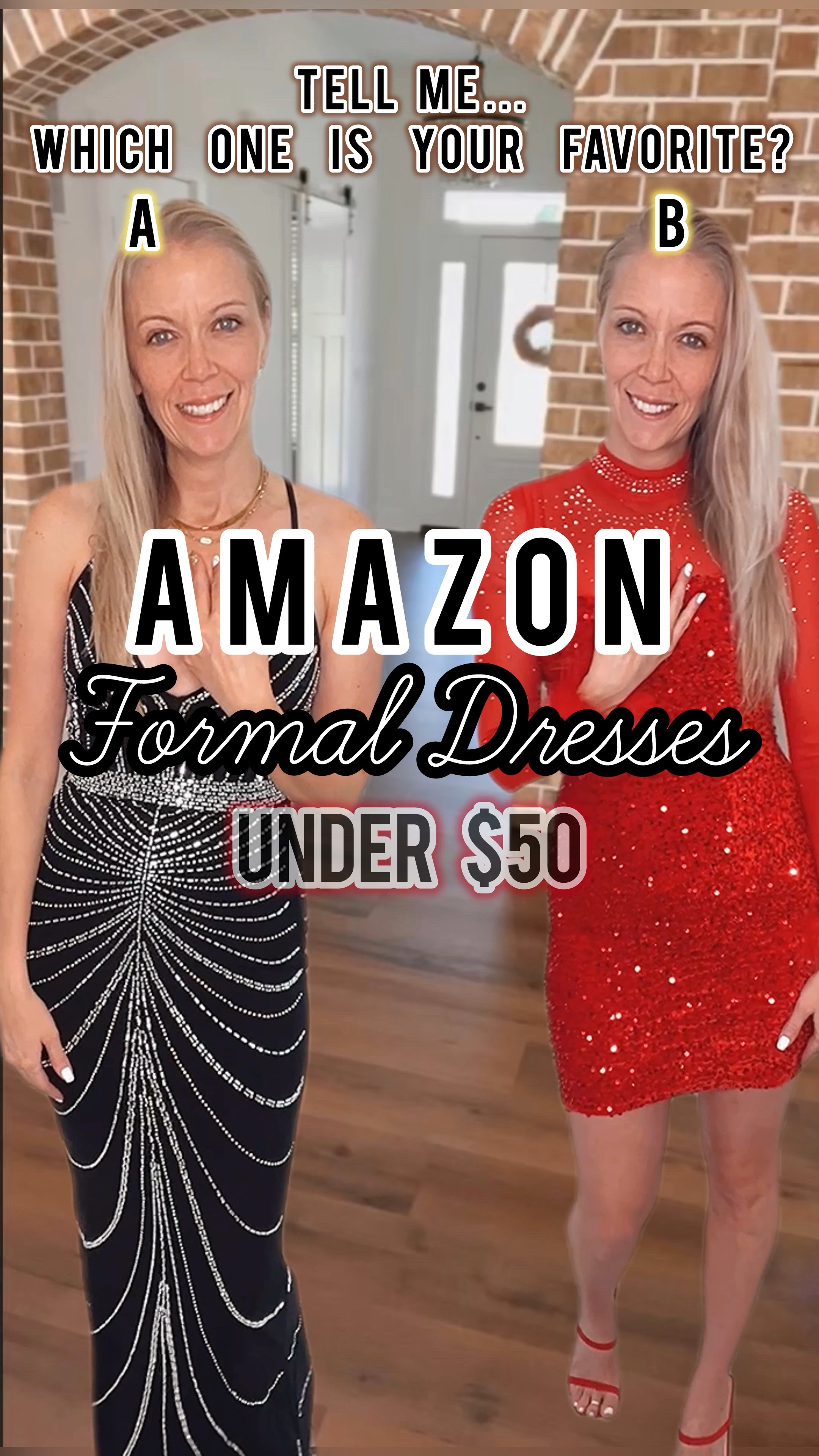 A or B?!  👉Type “FORMAL2” and I’ll send you these pretty dresses so that you can start shopping immediately! 

You might not believe it, but both of these dresses are under $50 on Amazon! 🤑

👋My name is Corrie and I specialize in finding the best formal dresses on Amazon under $50, JUST FOR YOU!  

🙋🏼‍♀️ABOUT ME: I have lived on a teacher‘s budget for years and prefer to shop the clearance racks, however, shopping online is SO much more convenient— especially when returns are SO easy and already included with Amazon Prime👏

I love to buy multiple colors/sizes to see what fits the best — all within the comfort of my own home, on my schedule! 🪞💁🏼‍♀️

Prom dresses on sale Long prom dress Short prom dress Sparkly formal dress sequin dress Formal wear fancy dress for clubbing 🪩💃
#amazonfashion #amazondress #prom #promdressshopping #sparklydresses #sparklydress #formaldresses #partydresses #founditonamazon #amazoninfluencerprogram #promdresses #promdress #reddress #littleblackdresses #birthdaydress 

#LTKParties #LTKFindsUnder50 #LTKWedding