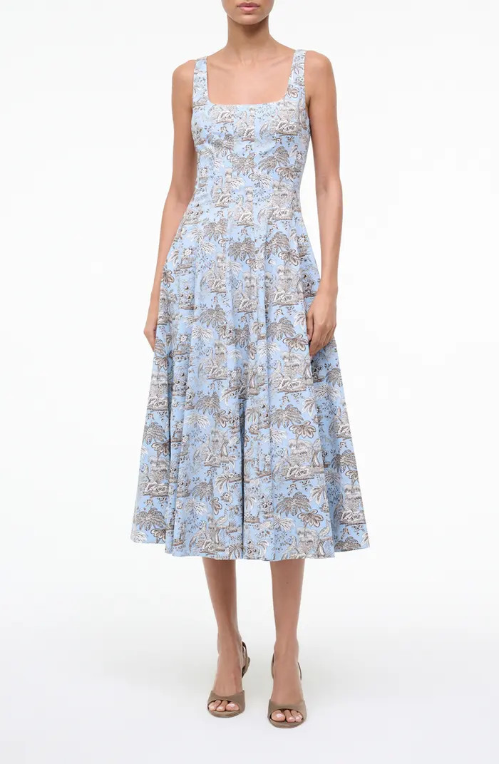 Wells Poplin Midi Dress | Nordstrom