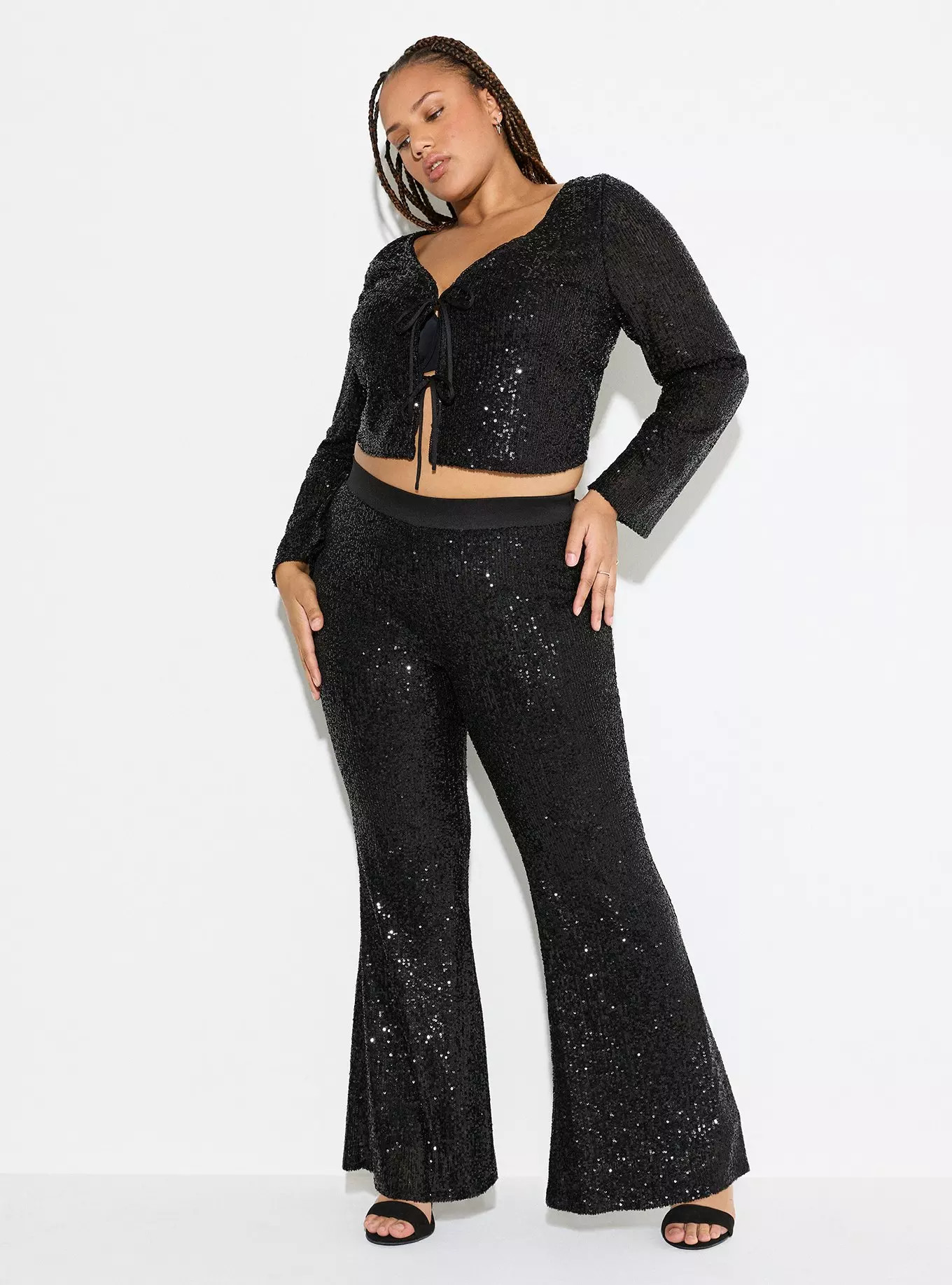 LoveSick Sequin Flare Pant | Torrid (US & Canada)