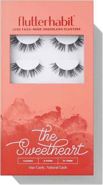FlutterHabit The Sweetheart prepTECH Classic 6 Pair Underlash Extensions, 11\u201313mm Natural Cu... | Amazon (US)