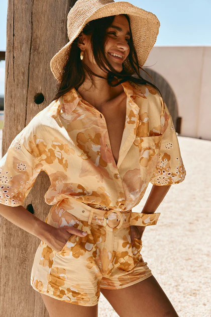 Sicily Shorts - Breeze Floral | Sabo Skirt US