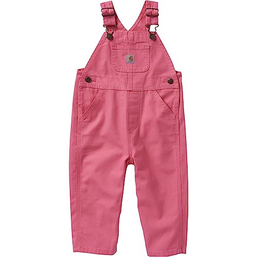 Carhartt baby girls Bib (Lined and Unlined) Overalls, Carhartt Pink Lemonade, 24 Months US | Amazon (US)