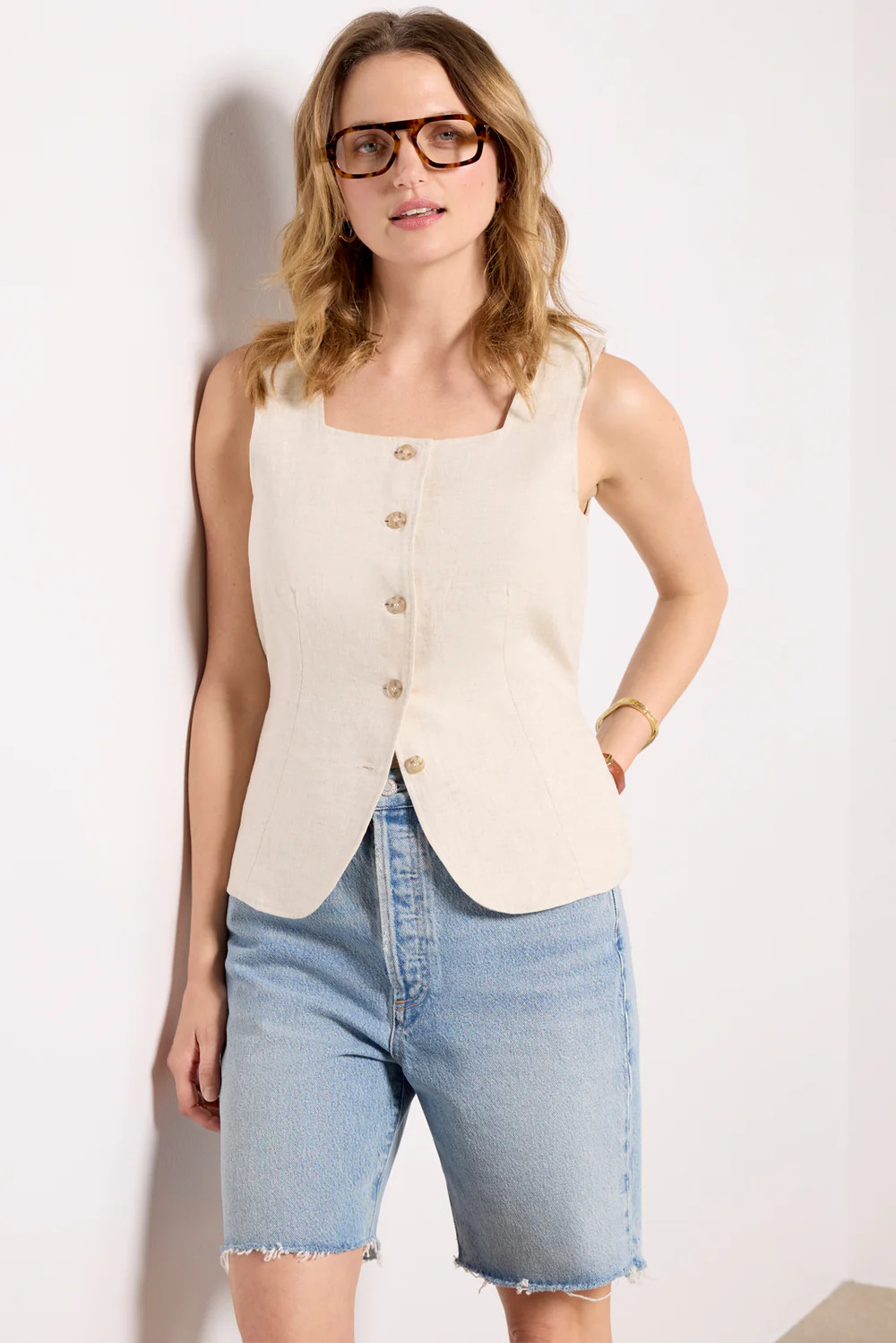 Outsmart Square Neck Vest | Evereve
