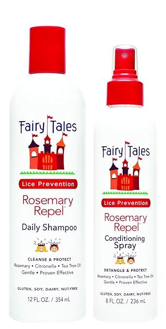 Fairy Tales Rosemary Repel Daily Kid Shampoo (12 oz) & Conditioning Spray (8 oz) Duo for Lice Pre... | Amazon (US)