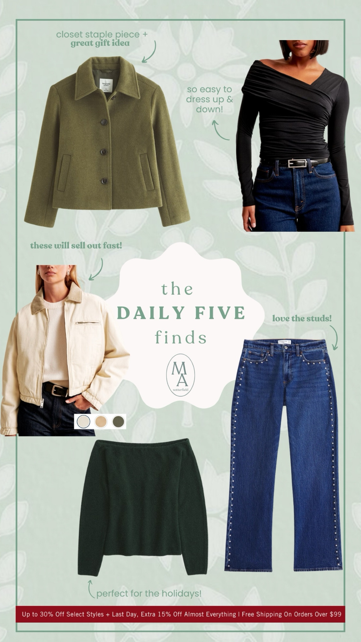 Abercrombie sale alert! And last day for standard shipping! If you need a last minute gift today is the day to grab it! 

#LTKSaleAlert #LTKHoliday #LTKSeasonal