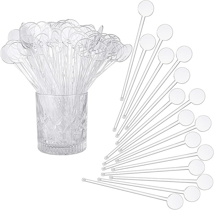 Marsui 240 Pieces 7 Inch Swizzle Sticks for Cocktail Coffee Drink Stirrers Cocktail Stirrers Disp... | Amazon (US)