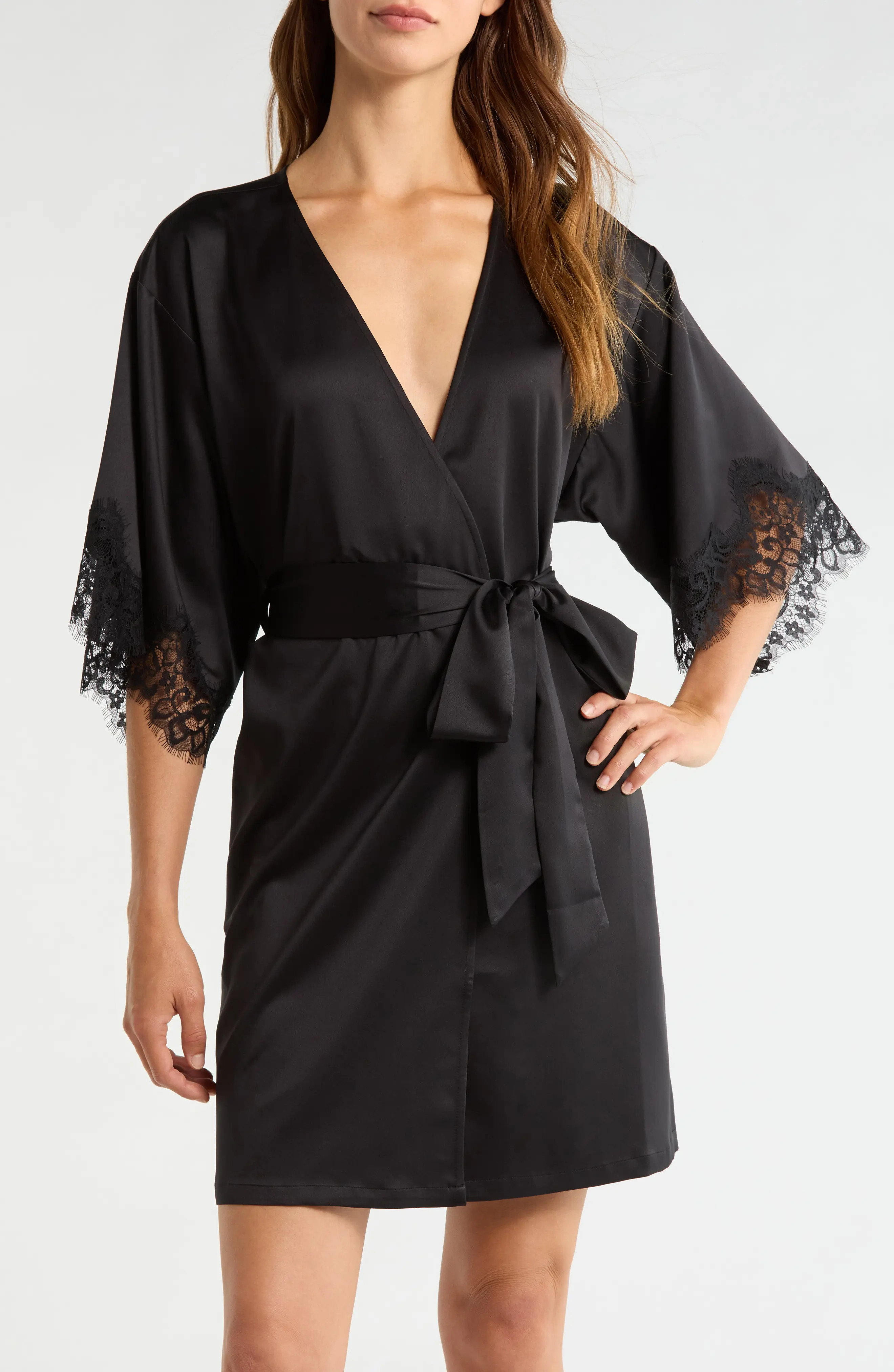 Nordstrom Midnight Satin Wrap (Women) | Nordstrom | Nordstrom