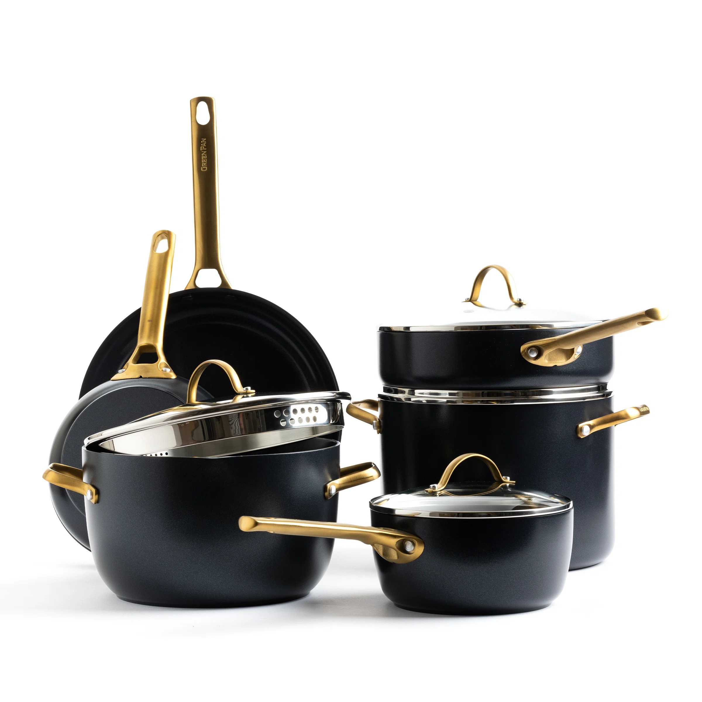 GreenPan Reserve Hard Anodized Healthy Ceramic Nonstick 10 Piece Cookware Set | Wayfair North America