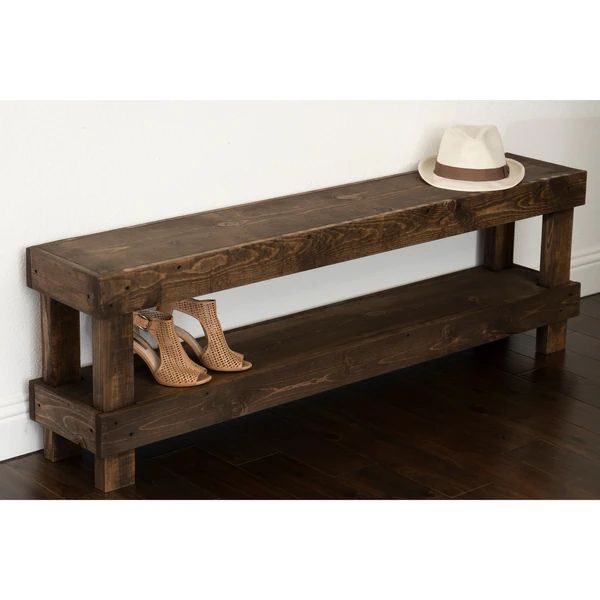 The Gray Barn Graceland Rustic Farmhouse Wooden Bench Seat | Bed Bath & Beyond